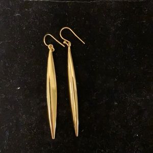 Vince Camuto gold earrings, hang 2 1/2”